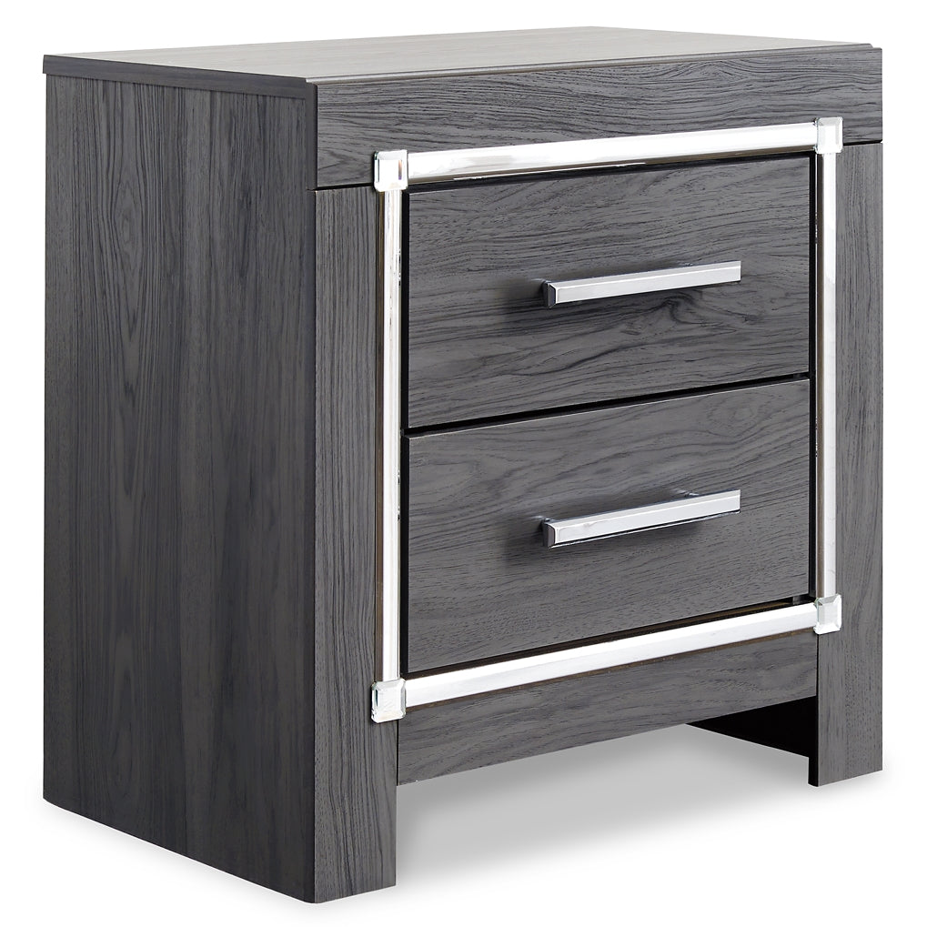 Lodanna Queen/Full Upholstered Panel Headboard with Mirrored Dresser, Chest and Nightstand Milwaukee Furniture of Chicago - Furniture Store in Chicago Serving Humbolt Park, Roscoe Village, Avondale, & Homan Square