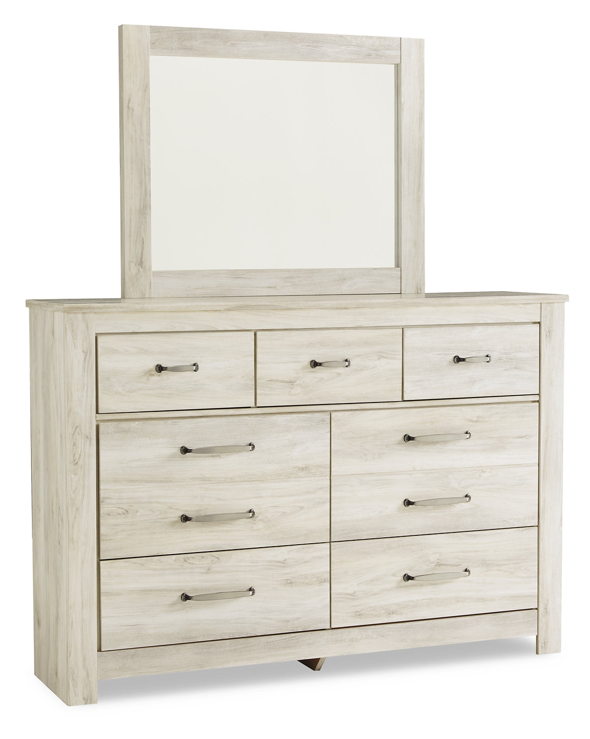 Bellaby Queen Crossbuck Panel Bed with Mirrored Dresser and Chest Milwaukee Furniture of Chicago - Furniture Store in Chicago Serving Humbolt Park, Roscoe Village, Avondale, & Homan Square