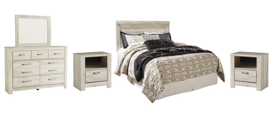 Bellaby Queen Panel Headboard with Mirrored Dresser and 2 Nightstands Milwaukee Furniture of Chicago - Furniture Store in Chicago Serving Humbolt Park, Roscoe Village, Avondale, & Homan Square