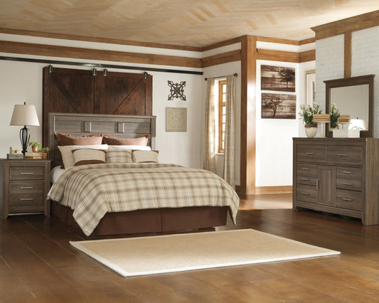 Juararo King Panel Bed with Dresser Milwaukee Furniture of Chicago - Furniture Store in Chicago Serving Humbolt Park, Roscoe Village, Avondale, & Homan Square