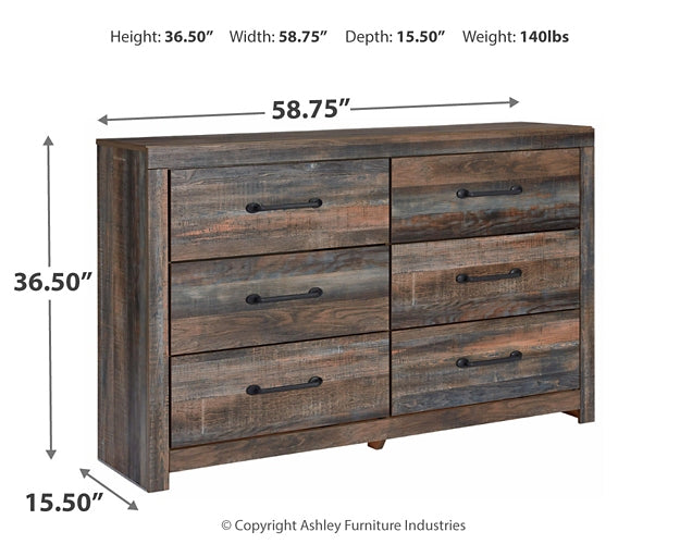 Drystan Twin Panel Bed with 2 Storage Drawers with Dresser Milwaukee Furniture of Chicago - Furniture Store in Chicago Serving Humbolt Park, Roscoe Village, Avondale, & Homan Square