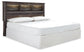 Drystan King/California King Bookcase Headboard with Mirrored Dresser, Chest and Nightstand Milwaukee Furniture of Chicago - Furniture Store in Chicago Serving Humbolt Park, Roscoe Village, Avondale, & Homan Square