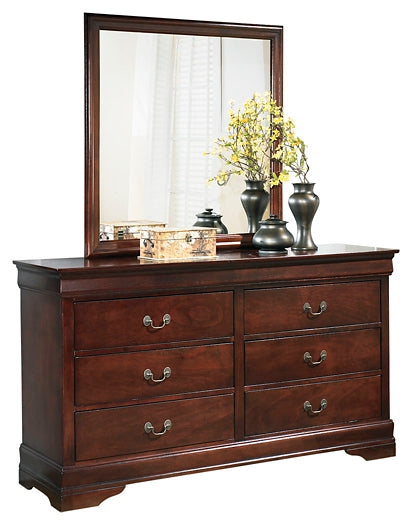 Alisdair Queen Sleigh Bed with Mirrored Dresser Milwaukee Furniture of Chicago - Furniture Store in Chicago Serving Humbolt Park, Roscoe Village, Avondale, & Homan Square