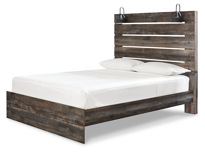 Drystan Queen Panel Bed with Dresser Milwaukee Furniture of Chicago - Furniture Store in Chicago Serving Humbolt Park, Roscoe Village, Avondale, & Homan Square