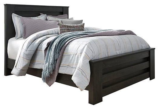 Brinxton Queen Panel Bed with Mirrored Dresser, Chest and 2 Nightstands Milwaukee Furniture of Chicago - Furniture Store in Chicago Serving Humbolt Park, Roscoe Village, Avondale, & Homan Square