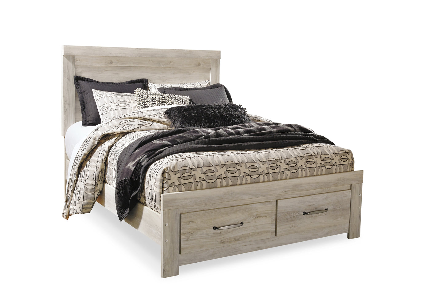 Bellaby Queen Platform Bed with 2 Storage Drawers with Mirrored Dresser Milwaukee Furniture of Chicago - Furniture Store in Chicago Serving Humbolt Park, Roscoe Village, Avondale, & Homan Square