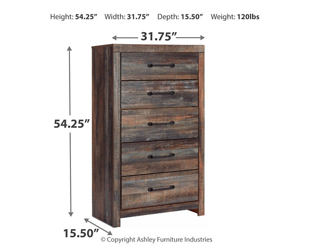 Drystan Queen Bookcase Bed with 2 Storage Drawers with Mirrored Dresser and Chest Milwaukee Furniture of Chicago - Furniture Store in Chicago Serving Humbolt Park, Roscoe Village, Avondale, & Homan Square