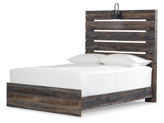 Drystan Queen Panel Bed with Dresser Milwaukee Furniture of Chicago - Furniture Store in Chicago Serving Humbolt Park, Roscoe Village, Avondale, & Homan Square