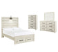 Cambeck Queen Panel Bed with 2 Storage Drawers with Mirrored Dresser and Chest Milwaukee Furniture of Chicago - Furniture Store in Chicago Serving Humbolt Park, Roscoe Village, Avondale, & Homan Square