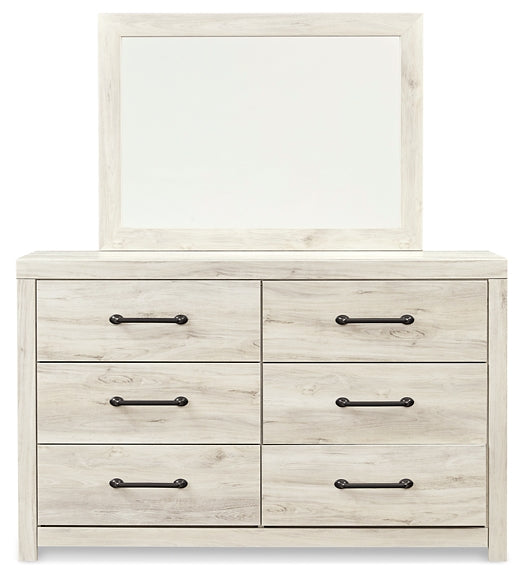 Cambeck Full Panel Bed with 4 Storage Drawers with Mirrored Dresser Milwaukee Furniture of Chicago - Furniture Store in Chicago Serving Humbolt Park, Roscoe Village, Avondale, & Homan Square