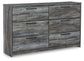 Baystorm Twin Panel Headboard with Dresser Milwaukee Furniture of Chicago - Furniture Store in Chicago Serving Humbolt Park, Roscoe Village, Avondale, & Homan Square