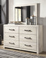 Cambeck Twin Panel Bed with 4 Storage Drawers with Mirrored Dresser and Chest Milwaukee Furniture of Chicago - Furniture Store in Chicago Serving Humbolt Park, Roscoe Village, Avondale, & Homan Square