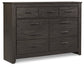 Brinxton King/California King Panel Headboard with Dresser Milwaukee Furniture of Chicago - Furniture Store in Chicago Serving Humbolt Park, Roscoe Village, Avondale, & Homan Square