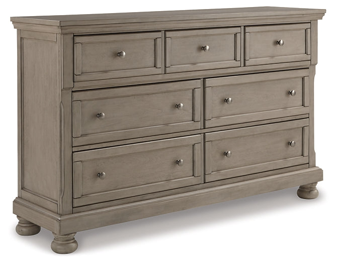 Lettner California King Panel Bed with Dresser Milwaukee Furniture of Chicago - Furniture Store in Chicago Serving Humbolt Park, Roscoe Village, Avondale, & Homan Square