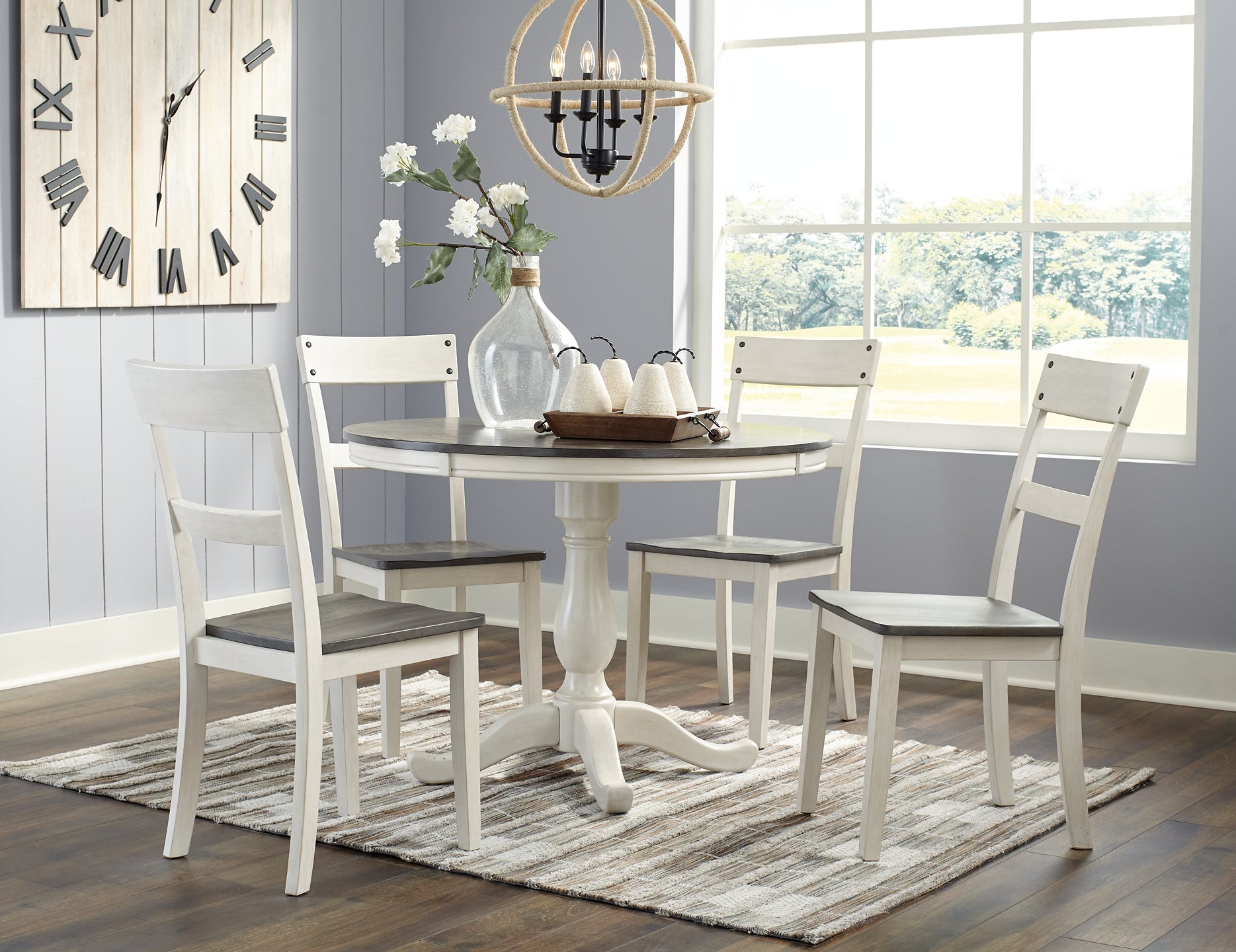 Nelling Dining Table and 4 Chairs Milwaukee Furniture of Chicago - Furniture Store in Chicago Serving Humbolt Park, Roscoe Village, Avondale, & Homan Square