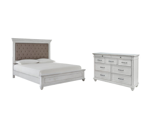 Kanwyn Queen Panel Bed with Dresser Milwaukee Furniture of Chicago - Furniture Store in Chicago Serving Humbolt Park, Roscoe Village, Avondale, & Homan Square