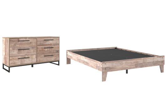 Neilsville Queen Platform Bed with Dresser Milwaukee Furniture of Chicago - Furniture Store in Chicago Serving Humbolt Park, Roscoe Village, Avondale, & Homan Square