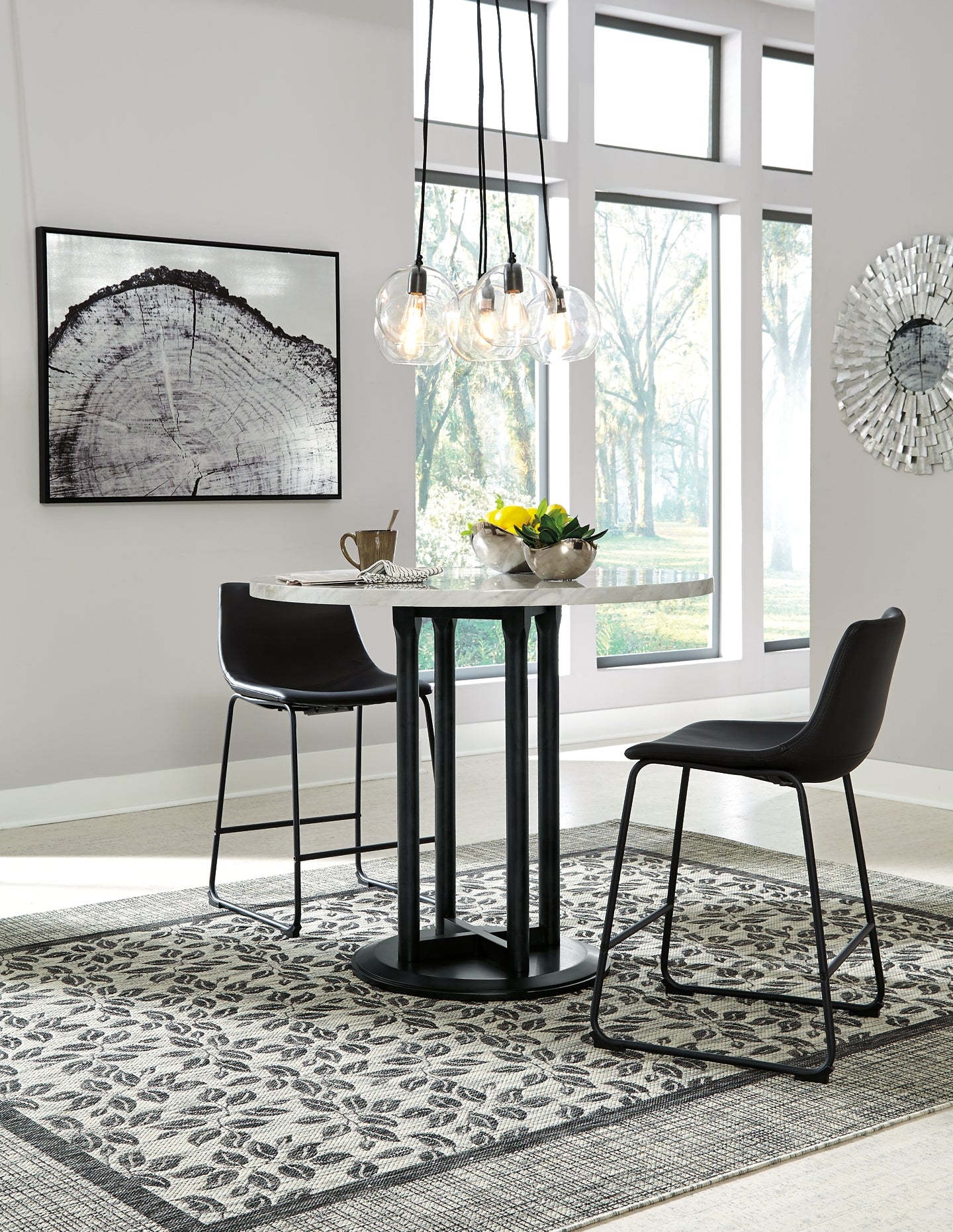 Centiar Counter Height Dining Table and 2 Barstools Milwaukee Furniture of Chicago - Furniture Store in Chicago Serving Humbolt Park, Roscoe Village, Avondale, & Homan Square