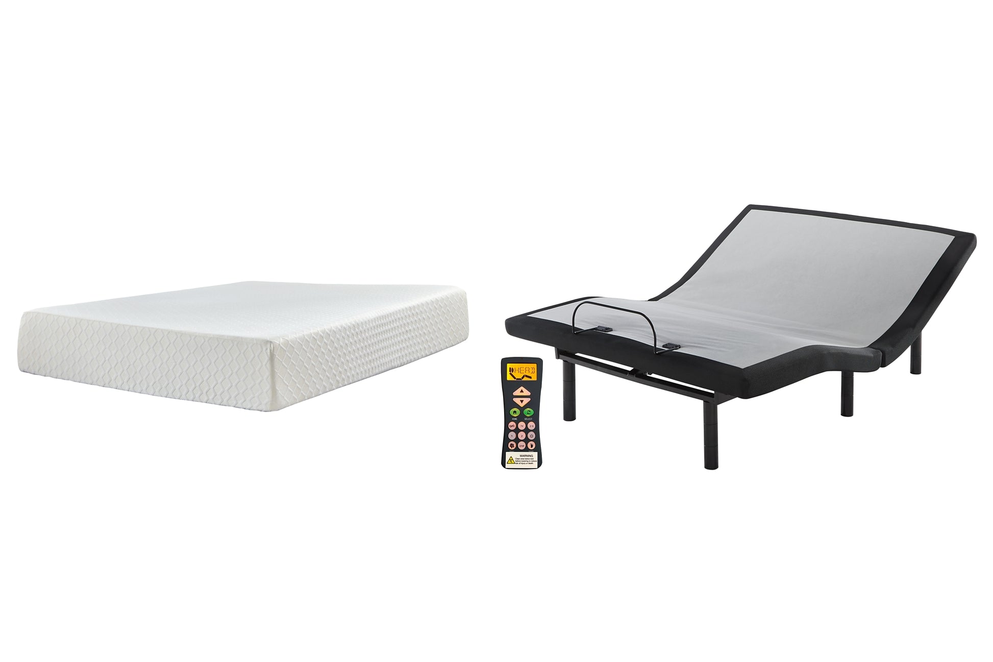 Chime 12 Inch Memory Foam Mattress with Adjustable Base Milwaukee Furniture of Chicago - Furniture Store in Chicago Serving Humbolt Park, Roscoe Village, Avondale, & Homan Square