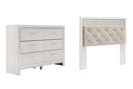 Altyra Queen Panel Headboard with Dresser Milwaukee Furniture of Chicago - Furniture Store in Chicago Serving Humbolt Park, Roscoe Village, Avondale, & Homan Square