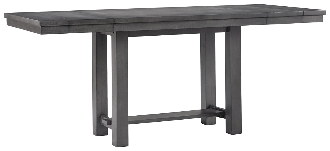 Myshanna Counter Height Dining Table and 6 Barstools Milwaukee Furniture of Chicago - Furniture Store in Chicago Serving Humbolt Park, Roscoe Village, Avondale, & Homan Square