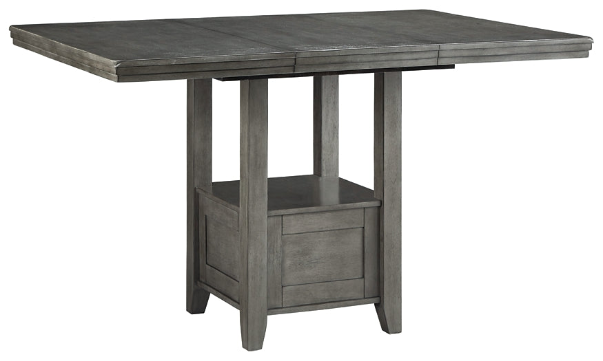 Hallanden Counter Height Dining Table and 4 Barstools Milwaukee Furniture of Chicago - Furniture Store in Chicago Serving Humbolt Park, Roscoe Village, Avondale, & Homan Square