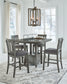 Hallanden Counter Height Dining Table and 4 Barstools Milwaukee Furniture of Chicago - Furniture Store in Chicago Serving Humbolt Park, Roscoe Village, Avondale, & Homan Square