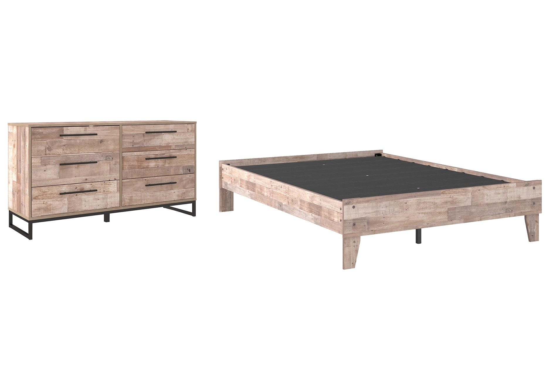 Neilsville Full Platform Bed with Dresser Milwaukee Furniture of Chicago - Furniture Store in Chicago Serving Humbolt Park, Roscoe Village, Avondale, & Homan Square