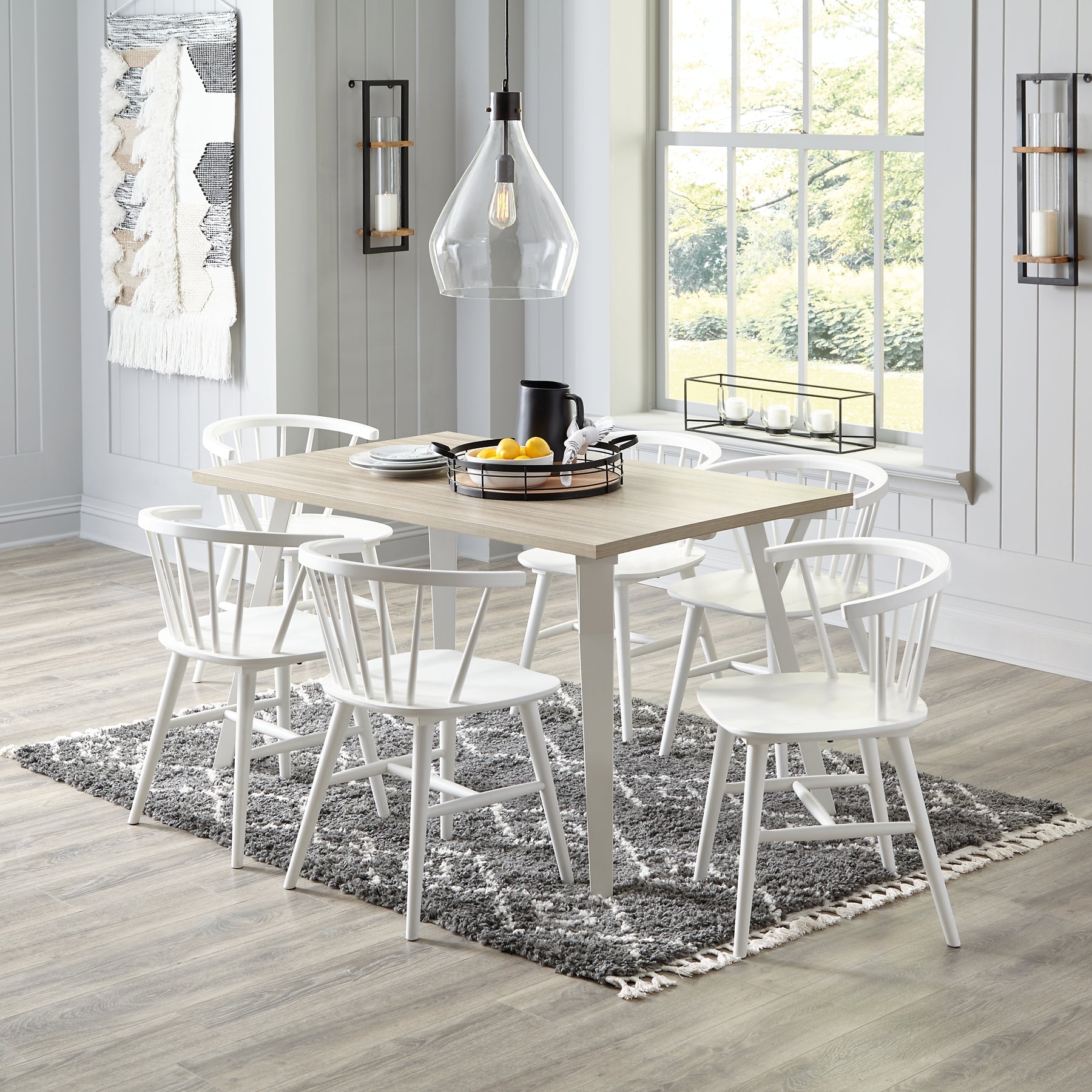 Grannen Dining Table and 6 Chairs Milwaukee Furniture of Chicago - Furniture Store in Chicago Serving Humbolt Park, Roscoe Village, Avondale, & Homan Square