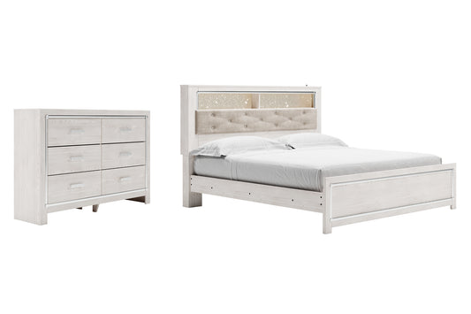 Altyra King Panel Bookcase Bed with Dresser Milwaukee Furniture of Chicago - Furniture Store in Chicago Serving Humbolt Park, Roscoe Village, Avondale, & Homan Square