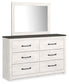 Gerridan Full Panel Bed with Mirrored Dresser Milwaukee Furniture of Chicago - Furniture Store in Chicago Serving Humbolt Park, Roscoe Village, Avondale, & Homan Square