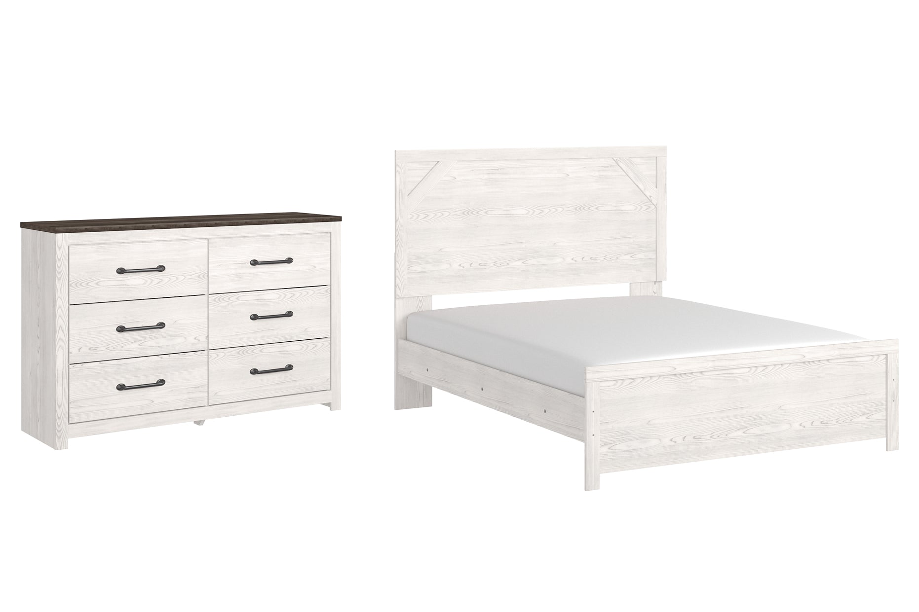 Gerridan Queen Panel Bed with Dresser Milwaukee Furniture of Chicago - Furniture Store in Chicago Serving Humbolt Park, Roscoe Village, Avondale, & Homan Square