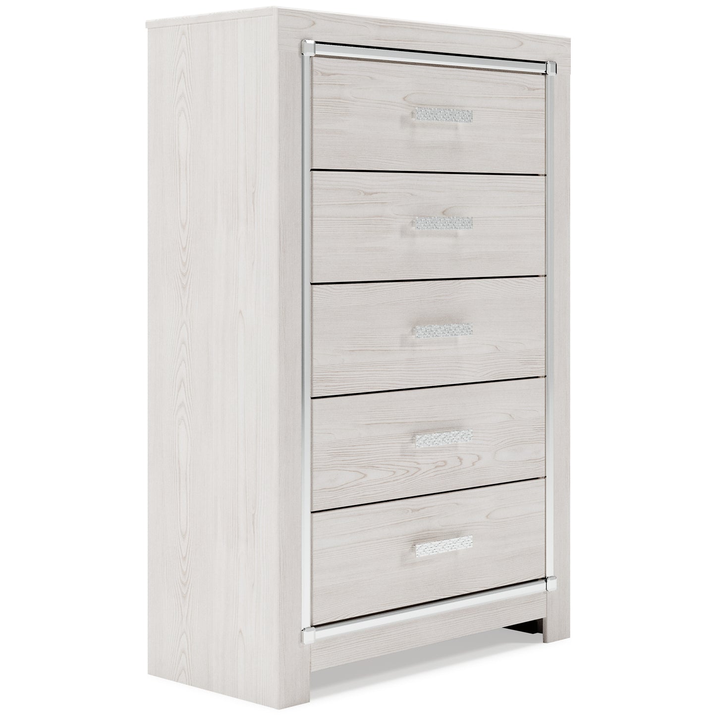 Altyra Queen Panel Headboard with Mirrored Dresser, Chest and Nightstand Milwaukee Furniture of Chicago - Furniture Store in Chicago Serving Humbolt Park, Roscoe Village, Avondale, & Homan Square