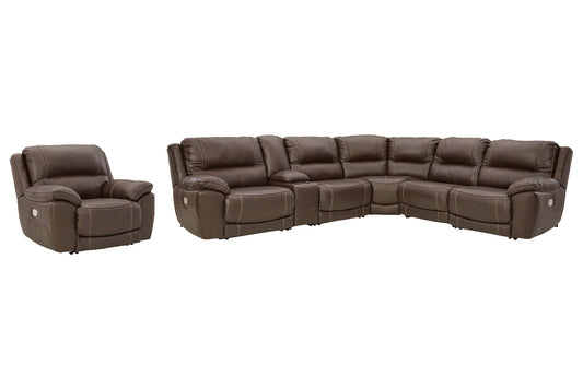 Dunleith 6-Piece Sectional with Recliner Milwaukee Furniture of Chicago - Furniture Store in Chicago Serving Humbolt Park, Roscoe Village, Avondale, & Homan Square