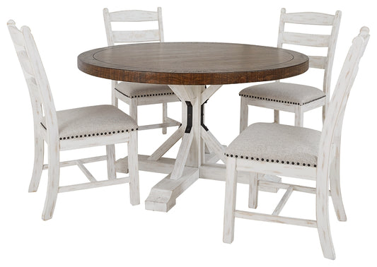 Valebeck Dining Table and 4 Chairs Milwaukee Furniture of Chicago - Furniture Store in Chicago Serving Humbolt Park, Roscoe Village, Avondale, & Homan Square