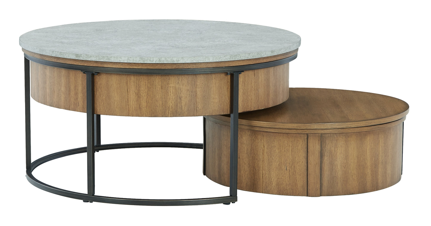 Fridley Coffee Table with 2 End Tables Milwaukee Furniture of Chicago - Furniture Store in Chicago Serving Humbolt Park, Roscoe Village, Avondale, & Homan Square