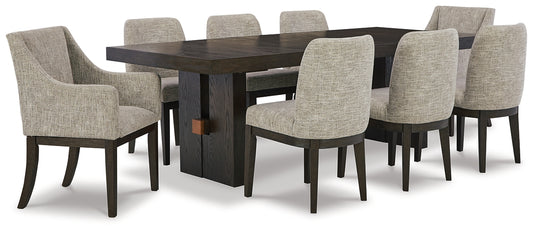 Burkhaus Dining Table and 8 Chairs Milwaukee Furniture of Chicago - Furniture Store in Chicago Serving Humbolt Park, Roscoe Village, Avondale, & Homan Square