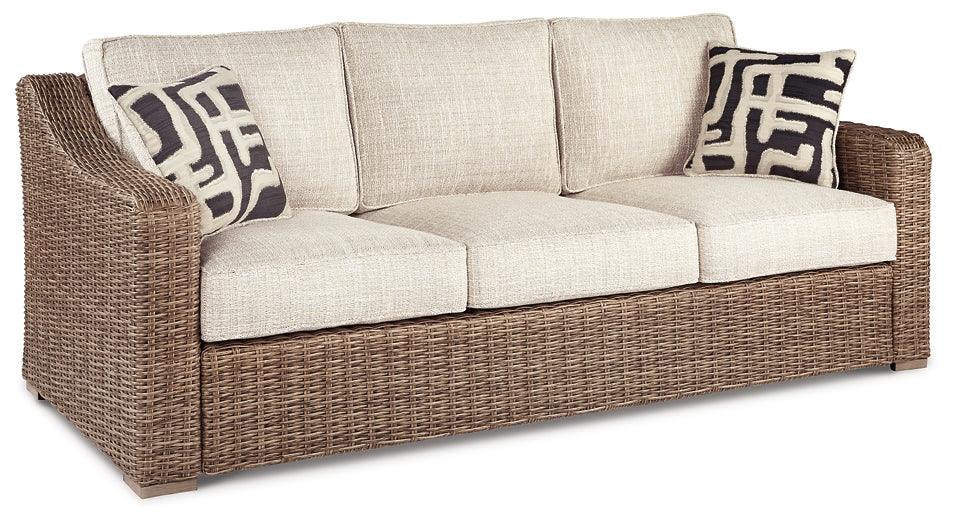 Beachcroft Outdoor Sofa with 2 Lounge Chairs Milwaukee Furniture of Chicago - Furniture Store in Chicago Serving Humbolt Park, Roscoe Village, Avondale, & Homan Square