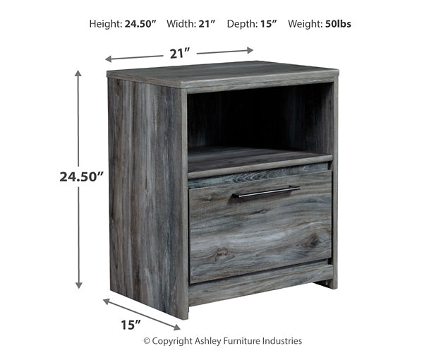 Baystorm Full Panel Bed with Mirrored Dresser and Nightstand Milwaukee Furniture of Chicago - Furniture Store in Chicago Serving Humbolt Park, Roscoe Village, Avondale, & Homan Square