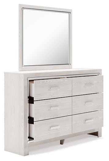 Altyra King Upholstered Storage Bed with Mirrored Dresser and Nightstand Milwaukee Furniture of Chicago - Furniture Store in Chicago Serving Humbolt Park, Roscoe Village, Avondale, & Homan Square