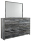 Baystorm Full Panel Bed with Mirrored Dresser and Nightstand Milwaukee Furniture of Chicago - Furniture Store in Chicago Serving Humbolt Park, Roscoe Village, Avondale, & Homan Square