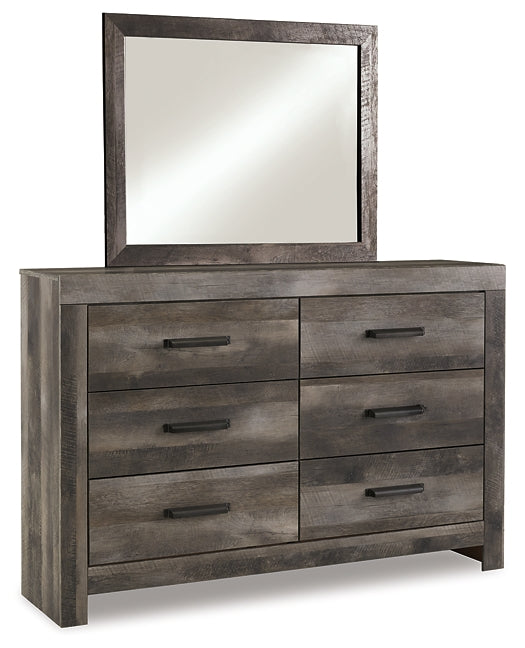 Wynnlow King Panel Bed with Mirrored Dresser and Nightstand Milwaukee Furniture of Chicago - Furniture Store in Chicago Serving Humbolt Park, Roscoe Village, Avondale, & Homan Square