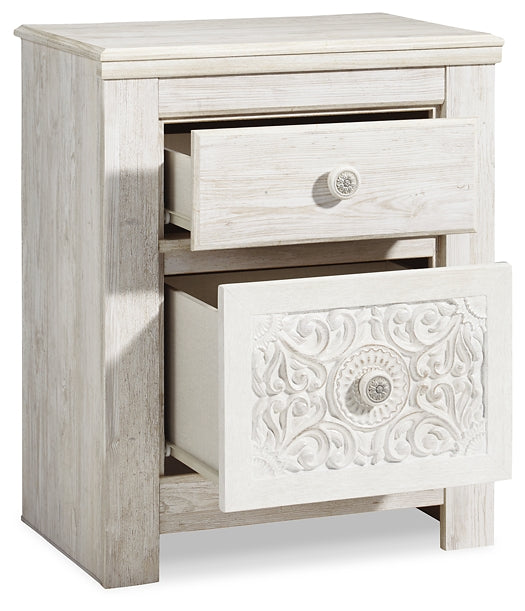 Paxberry Queen Panel Bed with Mirrored Dresser and Nightstand Milwaukee Furniture of Chicago - Furniture Store in Chicago Serving Humbolt Park, Roscoe Village, Avondale, & Homan Square