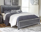 Lodanna King Panel Bed with Mirrored Dresser and Nightstand Milwaukee Furniture of Chicago - Furniture Store in Chicago Serving Humbolt Park, Roscoe Village, Avondale, & Homan Square