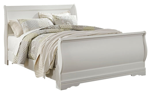 Anarasia Queen Sleigh Bed with Mirrored Dresser and Nightstand Milwaukee Furniture of Chicago - Furniture Store in Chicago Serving Humbolt Park, Roscoe Village, Avondale, & Homan Square