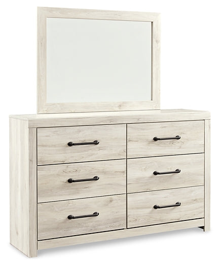 Cambeck Queen Panel Bed with Mirrored Dresser and Nightstand Milwaukee Furniture of Chicago - Furniture Store in Chicago Serving Humbolt Park, Roscoe Village, Avondale, & Homan Square