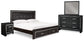 Kaydell King Upholstered Panel Bed with Mirrored Dresser and Nightstand Milwaukee Furniture of Chicago - Furniture Store in Chicago Serving Humbolt Park, Roscoe Village, Avondale, & Homan Square