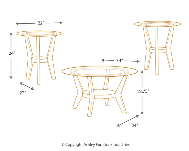 Fantell Occasional Table Set (3/CN) Milwaukee Furniture of Chicago - Furniture Store in Chicago Serving Humbolt Park, Roscoe Village, Avondale, & Homan Square