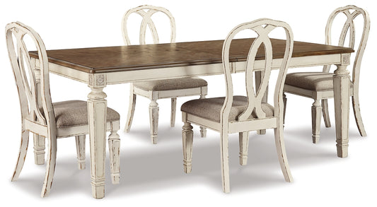 Realyn Dining Table and 4 Chairs Milwaukee Furniture of Chicago - Furniture Store in Chicago Serving Humbolt Park, Roscoe Village, Avondale, & Homan Square