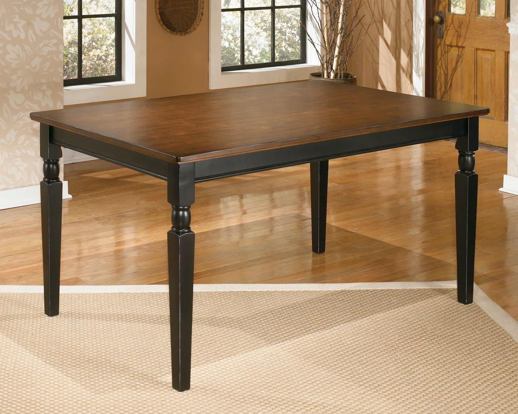 Owingsville Dining Table and 4 Chairs and Bench Milwaukee Furniture of Chicago - Furniture Store in Chicago Serving Humbolt Park, Roscoe Village, Avondale, & Homan Square